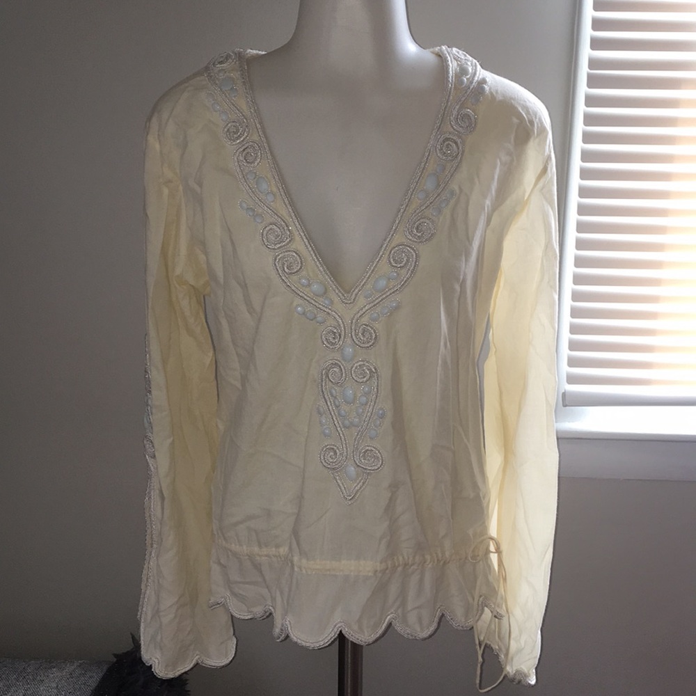 Beaded tunic NWOT Small